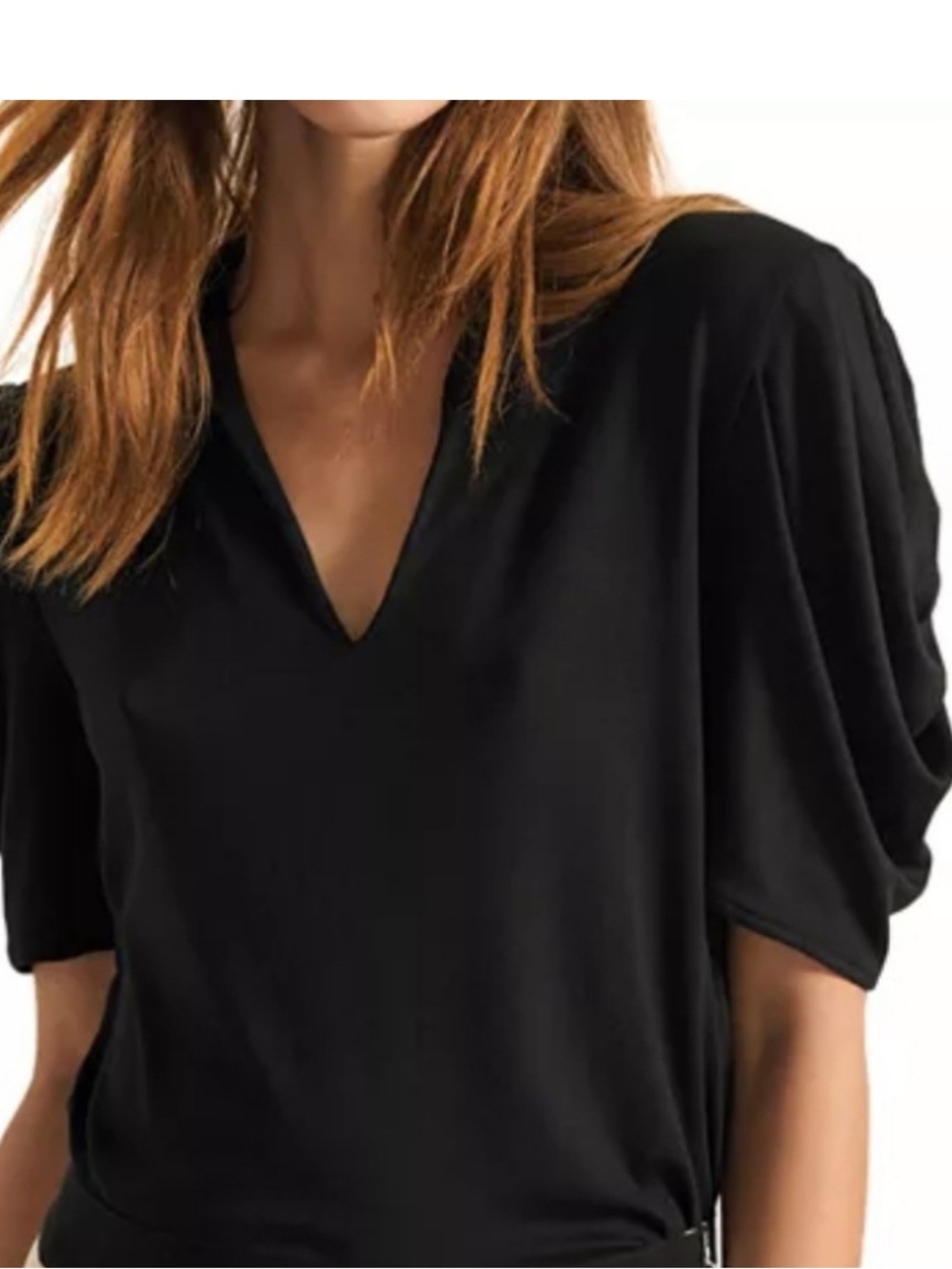 Ba&sh modal puff sleeve top